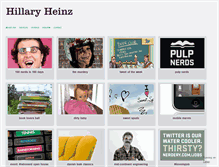 Tablet Screenshot of hillaryheinz.com